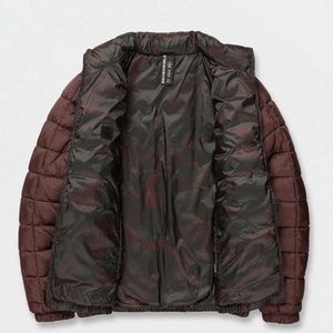 NEW VOLCOM WALLTZERD REVERSIBLE JACKET MAHOGANY Size L